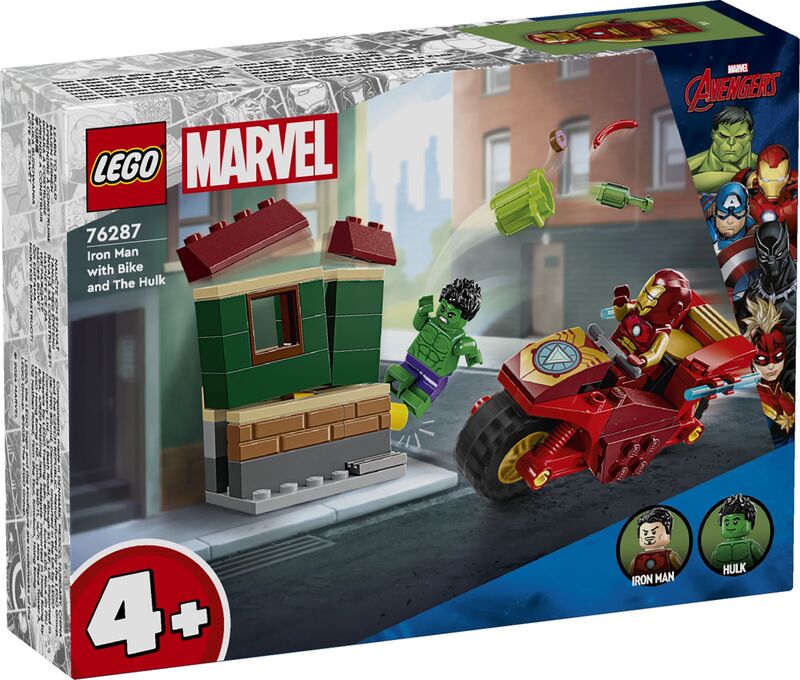 LEGO® Super Heroes Iron Man With Bike & The Hulk (76287)
