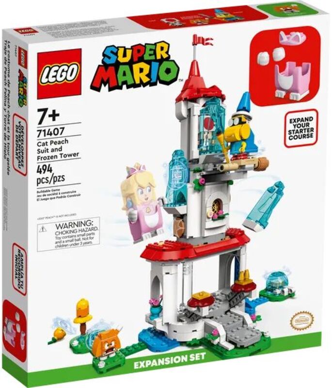 LEGO® Super Mario Cat Peach Suit Αnd Frozen Tower Expansion Set (71407)