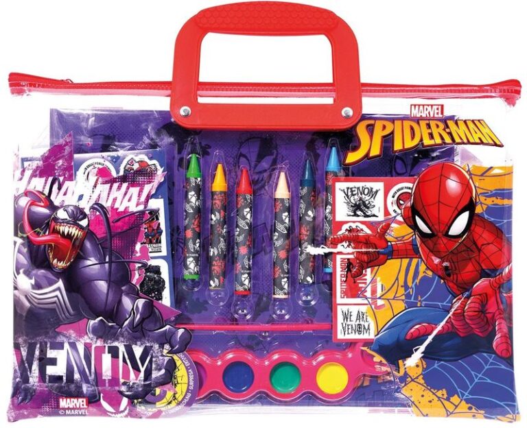 Spiderman Διάφανη Τσάντα Σετ Ζωγραφικής (1023-68007)