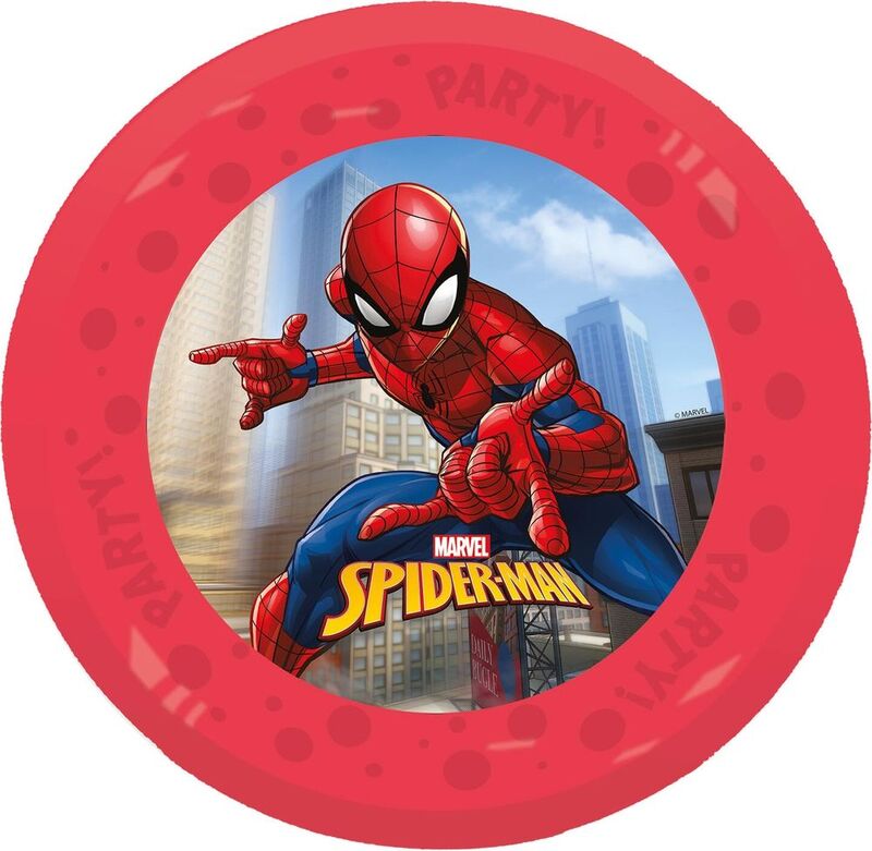 Πιάτα Πολλαπλών Χρήσεων Spiderman 21cm 4Τμχ (96271)