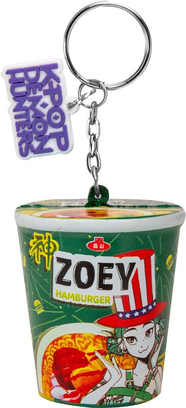 FBL K-Pop Demon Hunters Zoey:Hamburger Μπρελόκ Squishy (CR2237)