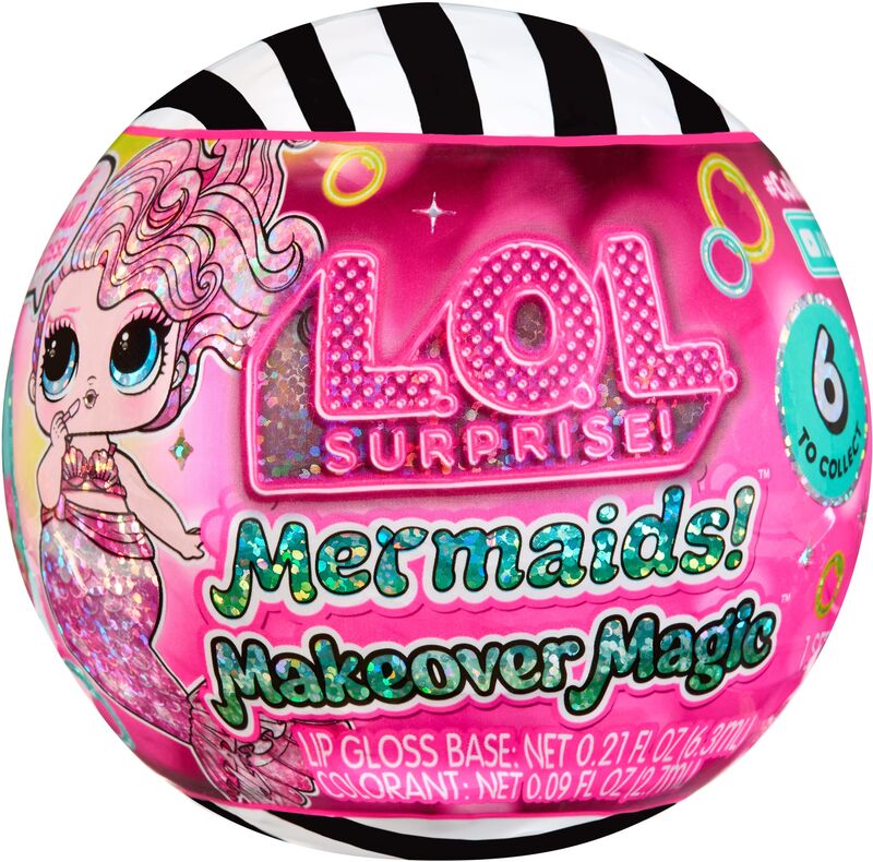 L.O.L Surprise Γοργόνες Μαγική Μεταμόρφωση Κούκλα-6 Σχέδια-1Τμχ (596301EUC)