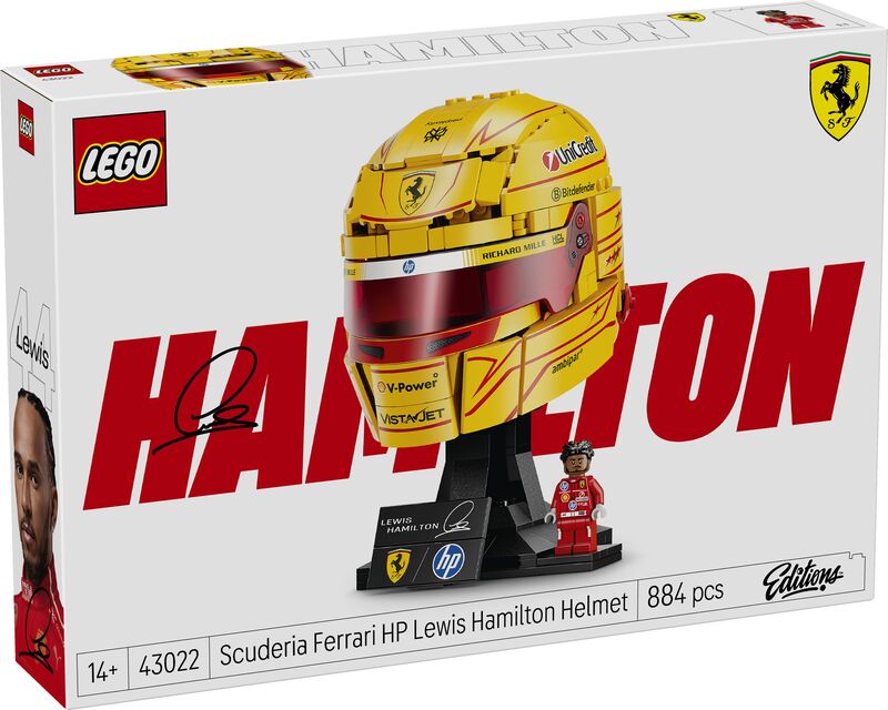 LEGO® Editions Scuderia Ferrari HP Lewis Hamilton Helmet (43022)