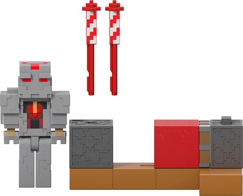 Minecraft Βασική Φιγούρα Με Μηχανισμό Δράσης & Αξεσουάρ-5 Σχέδια (GTT53)